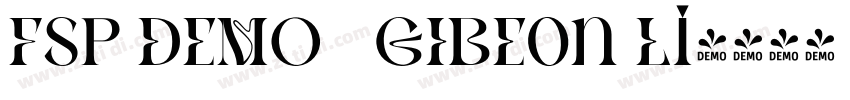 FSP DEMO   GIBEon Li字体转换